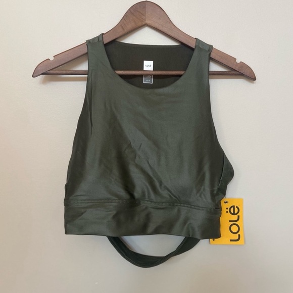 🌸 Lolë 🌸 cropped workout top/sports bra - Picture 4 of 10